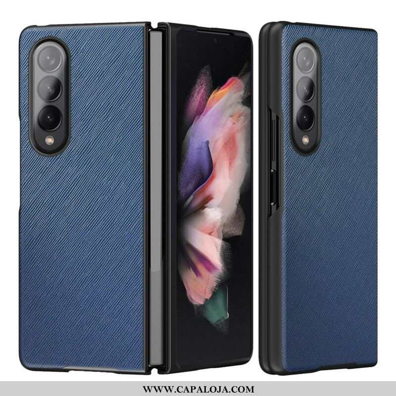 Capa Para Samsung Galaxy Z Fold 3 5G Couro Texturizado