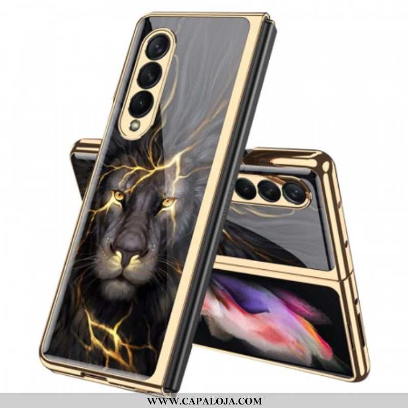 Capa Para Samsung Galaxy Z Fold 3 5G Leão De Vidro Temperado Gkk