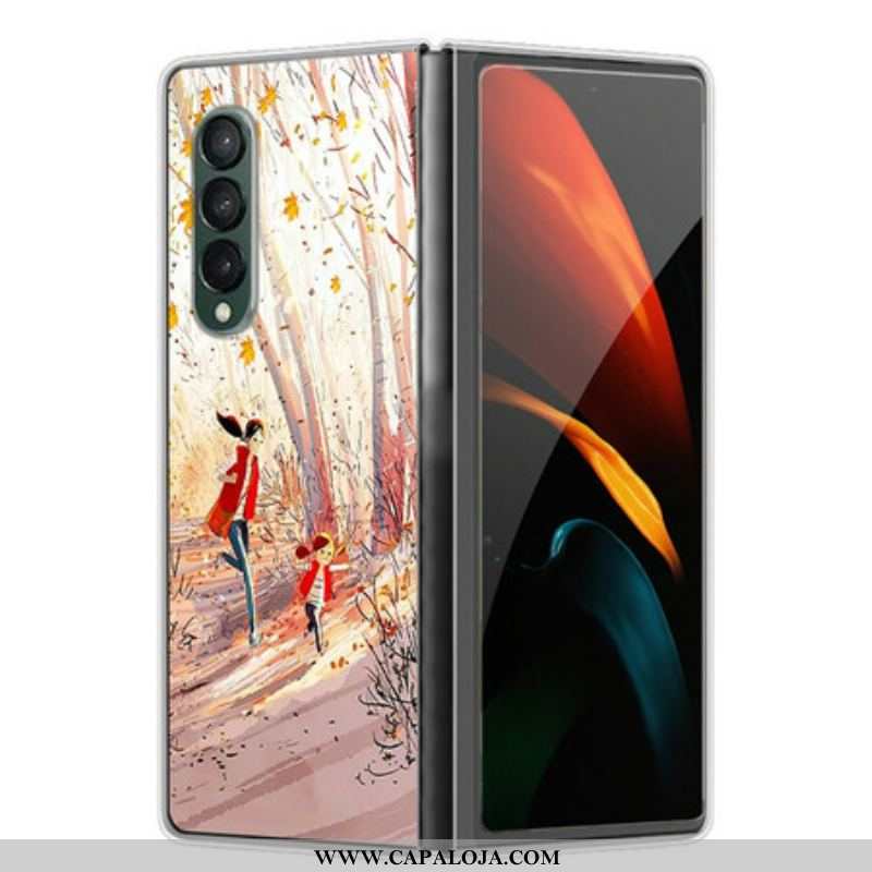 Capa Para Samsung Galaxy Z Fold 3 5G Paisagem De Outono