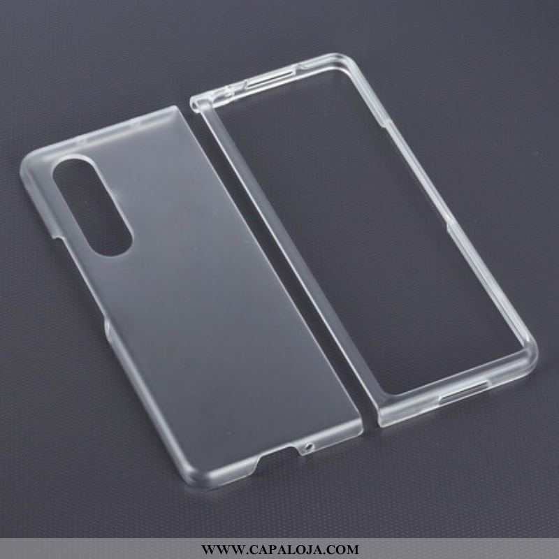 Capa Para Samsung Galaxy Z Fold 3 5G Plástico Transparente Fosco