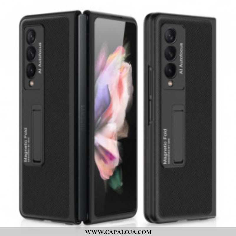 Capa Para Samsung Galaxy Z Fold 3 5G Suporte De Couro Tecido Gkk