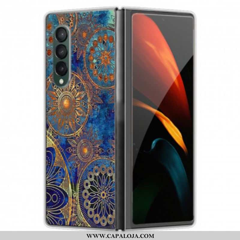 Capa Para Samsung Galaxy Z Fold 3 5G Tendência Mandala