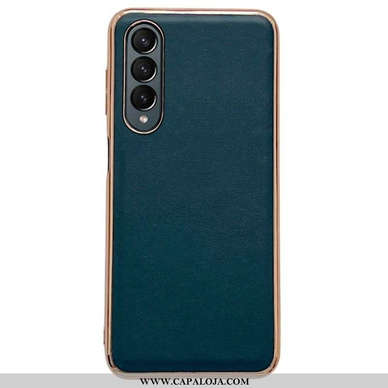 Capa Para Samsung Galaxy Z Fold 4 Couro Sintético Liso Premium