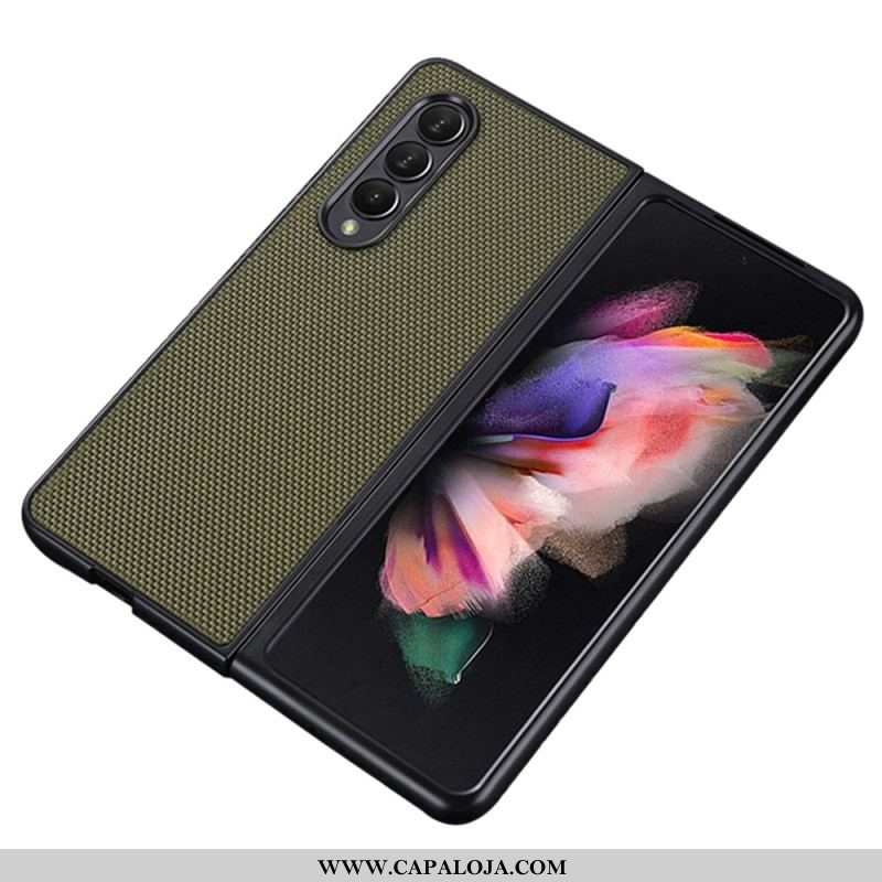 Capa Para Samsung Galaxy Z Fold 4 Couro Sintético Resistente Aos Negócios