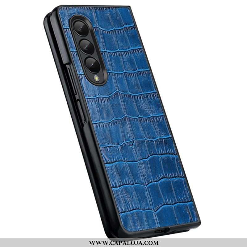 Capa Para Samsung Galaxy Z Fold 4 Croco Chic