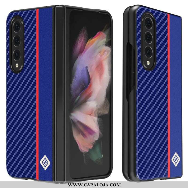 Capa Para Samsung Galaxy Z Fold 4 Linha De Fibra De Carbono Lc. Imeeke