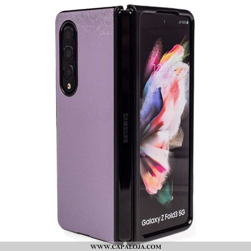 Capa Para Samsung Galaxy Z Fold 4 Pele Em Relevo