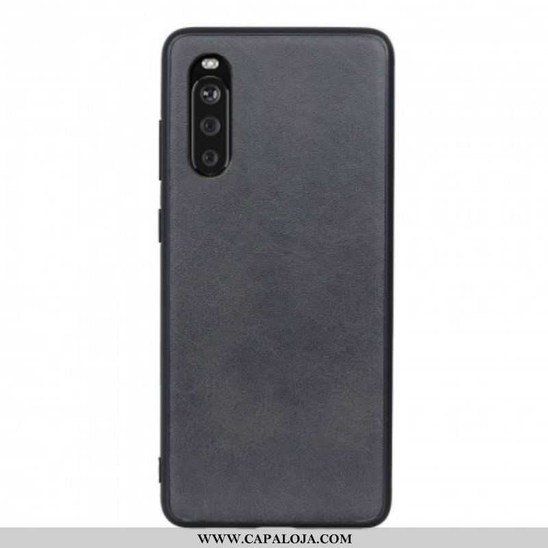 Capa Para Sony Xperia 1 III Efeito Couro