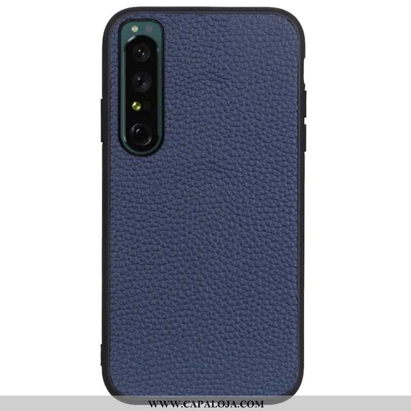 Capa Para Sony Xperia 1 IV Couro Genuíno Híbrido