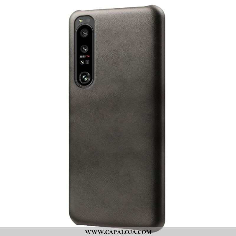 Capa Para Sony Xperia 1 IV Efeito Couro