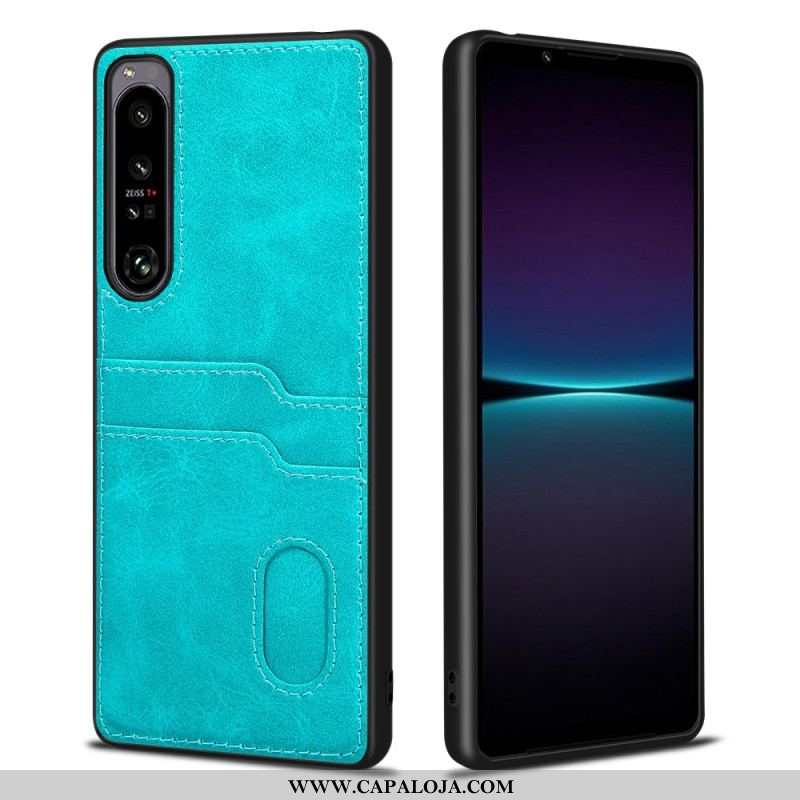 Capa Para Sony Xperia 1 IV Titular De Cartão Duplo