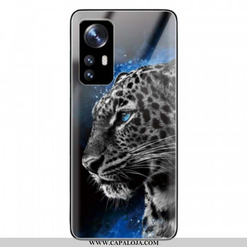 Capa Para Xiaomi 12 / 12X Cabeça De Felino Vidro Temperado