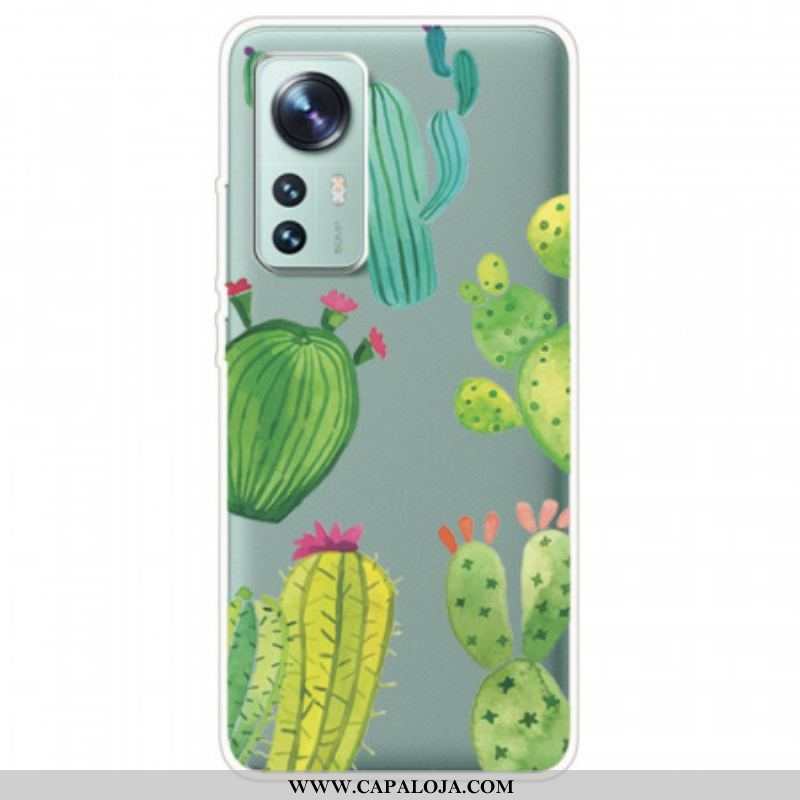 Capa Para Xiaomi 12 / 12X Cactos Aquarela