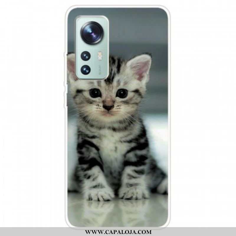 Capa Para Xiaomi 12 / 12X Gatinho De Silicone