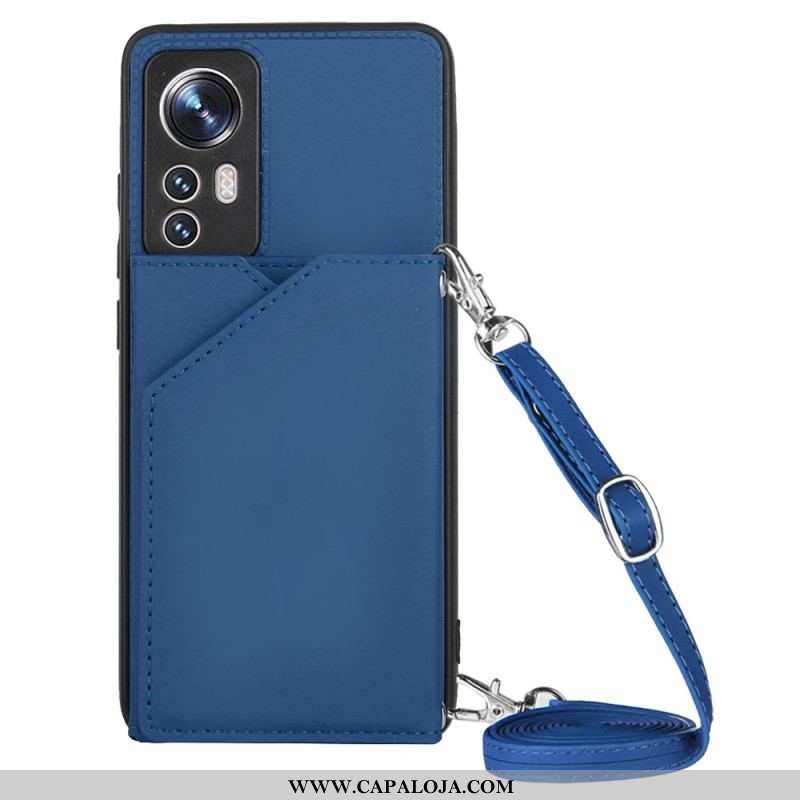 Capa Para Xiaomi 12 / 12X Porta-cartões E Alça De Ombro