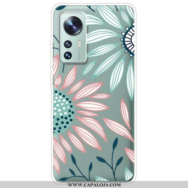 Capa Para Xiaomi 12 / 12X Uma Flor Transparente