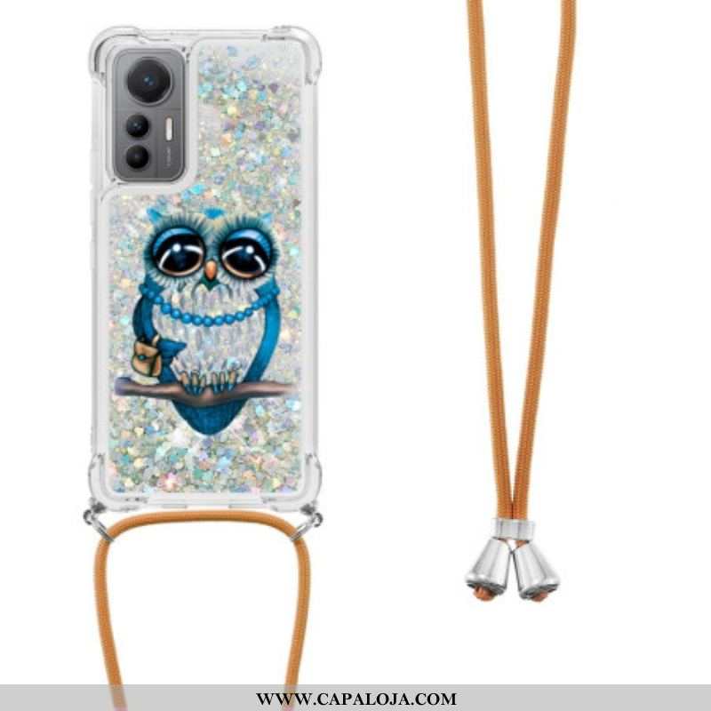 Capa Para Xiaomi 12 Lite De celular Cordão De Lantejoulas Mrs. Owl