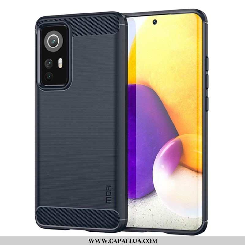 Capa Para Xiaomi 12 Lite Fibra De Carbono Escovada Mofi