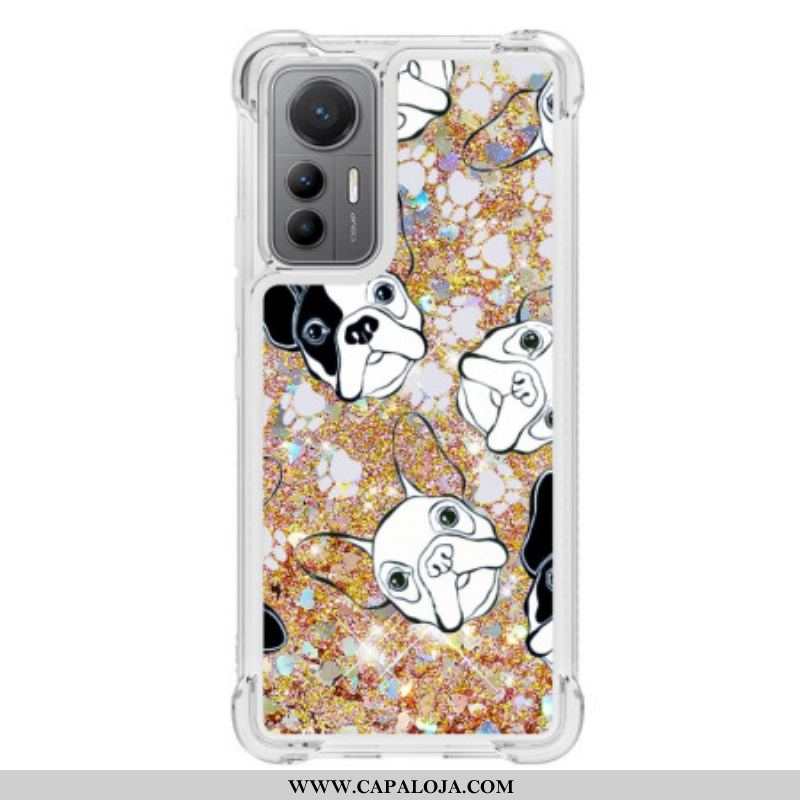 Capa Para Xiaomi 12 Lite Lantejoulas Mr Dog