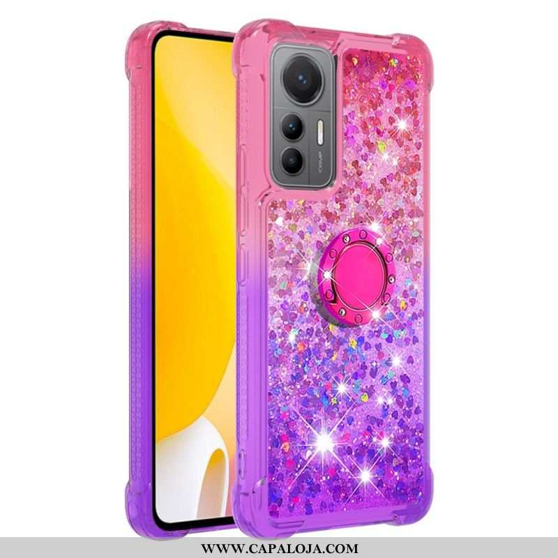 Capa Para Xiaomi 12 Lite Suporte De Anel Glitter