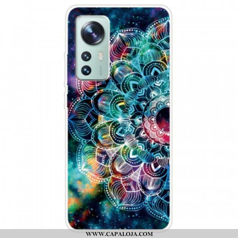 Capa Para Xiaomi 12 Pro Desenho De Mandala De Silicone