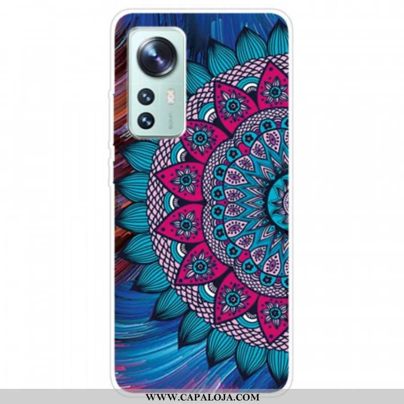 Capa Para Xiaomi 12 Pro Mandala De Silicone