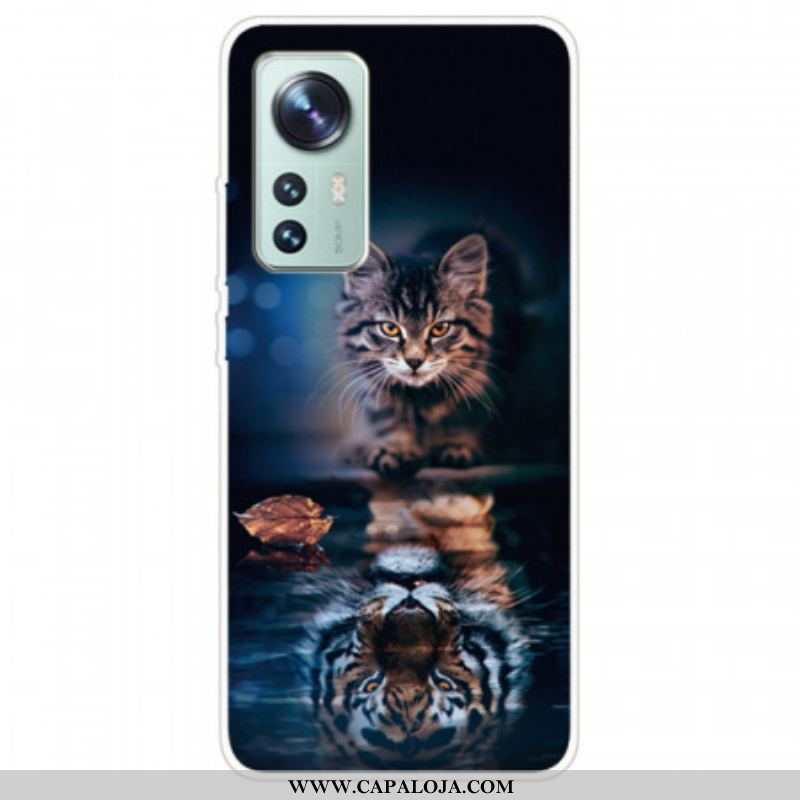 Capa Para Xiaomi 12 Pro Silicone Para Gato Vigilante