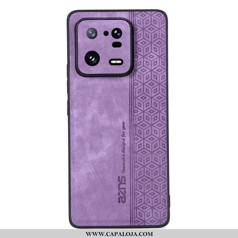 Capa Para Xiaomi 13 Efeito Couro Azns