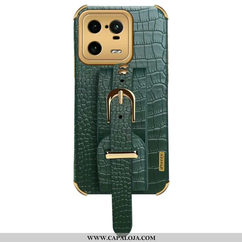 Capa Para Xiaomi 13 Pro Alça Croco