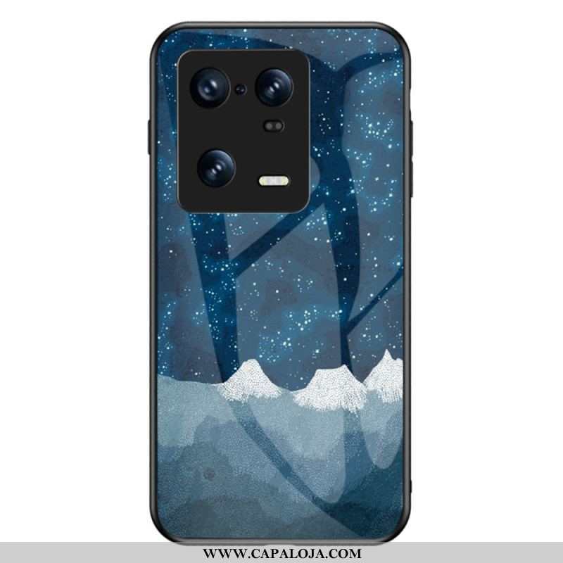 Capa Para Xiaomi 13 Pro Padrão De Vidro Temperado