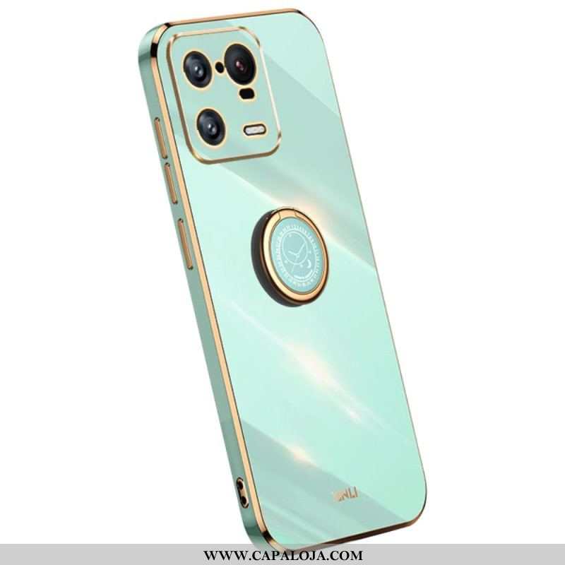 Capa Para Xiaomi 13 Pro Porta-anel Efeito Metal Xinli