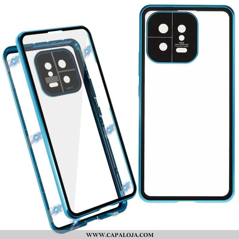 Capa Para Xiaomi 13 Vidro Temperado Frontal E Traseiro E Metal