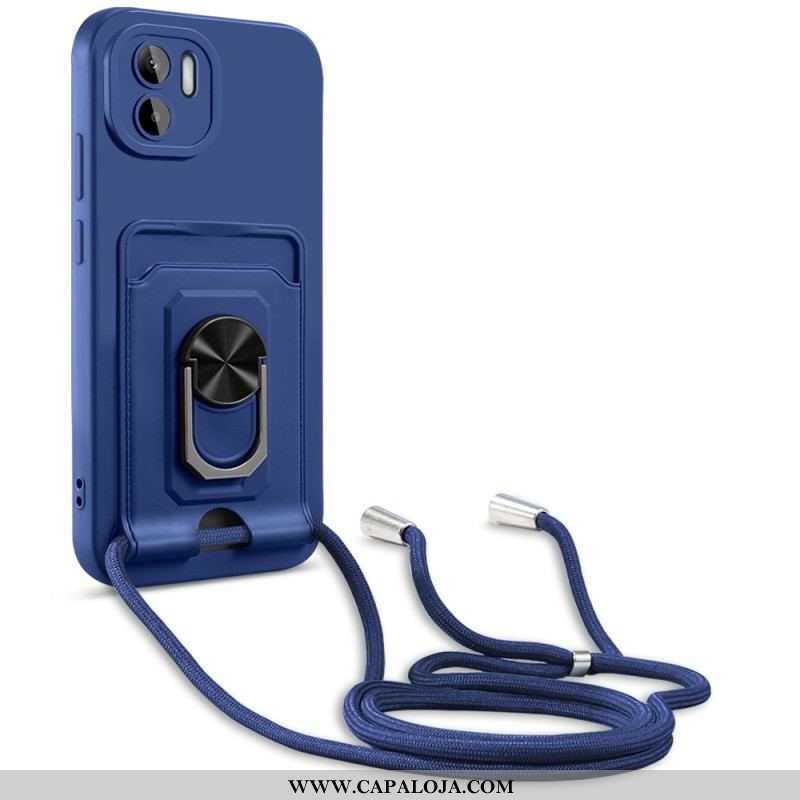 Capa Para Xiaomi Redmi A1 De celular Cordão Com Porta-cartões E Anel De Suporte