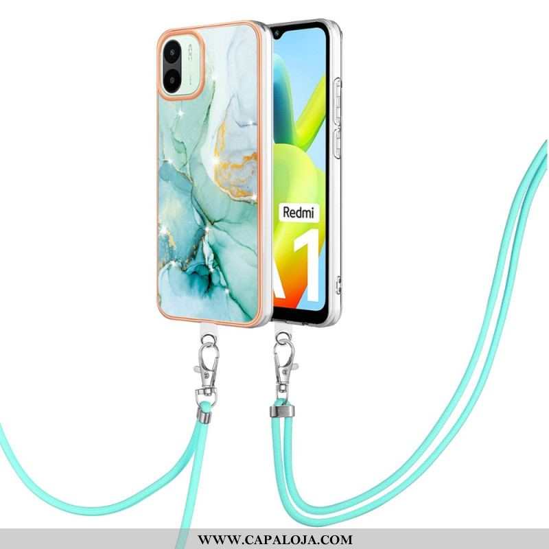 Capa Para Xiaomi Redmi A1 De celular Cordão Estilo Mármore