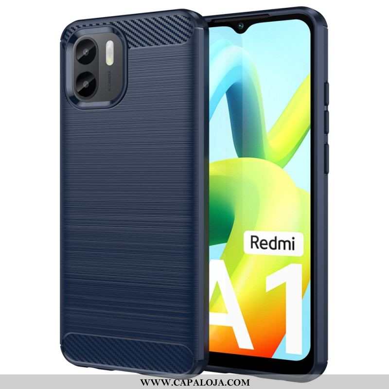 Capa Para Xiaomi Redmi A1 Fibra De Carbono Escovada