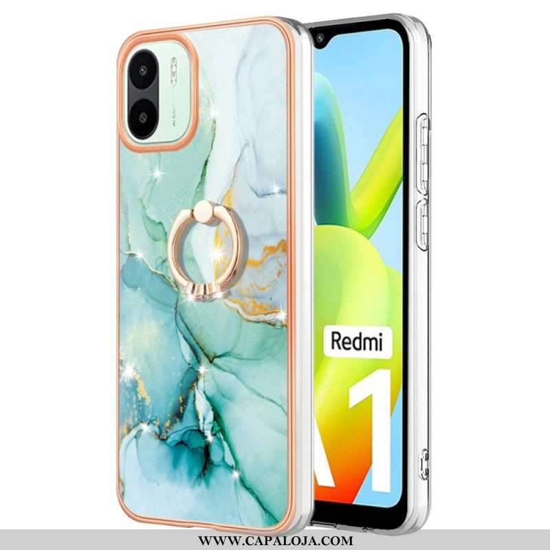 Capa Para Xiaomi Redmi A1 Mármore Com Suporte De Anel