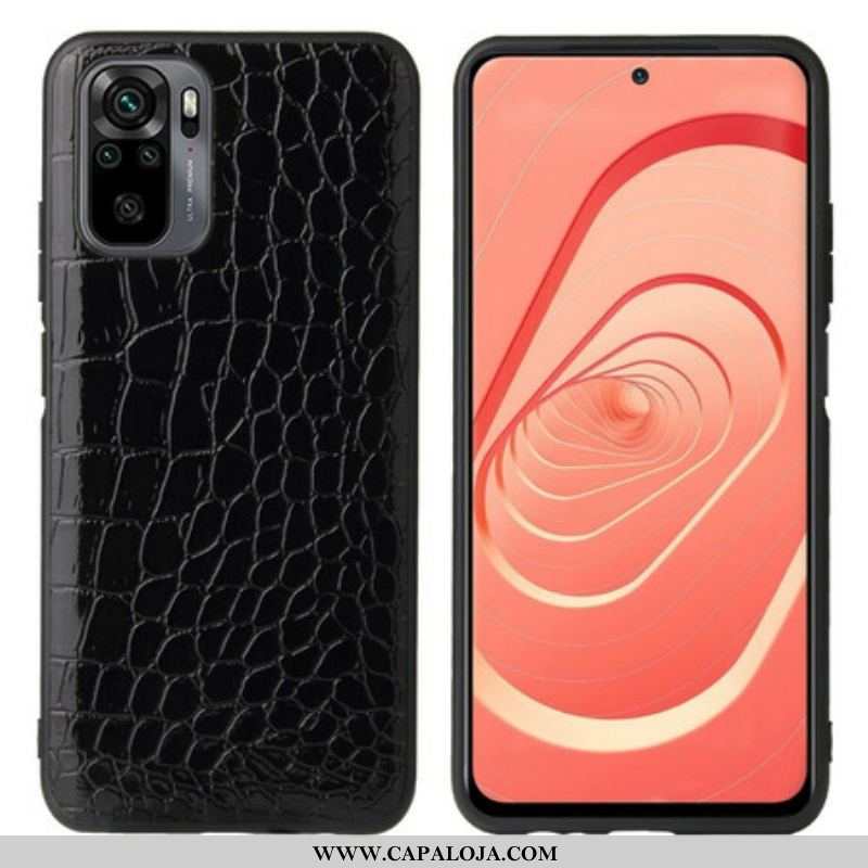 Capa Para Xiaomi Redmi Note 10 / 10S Efeito Pele De Crocodilo