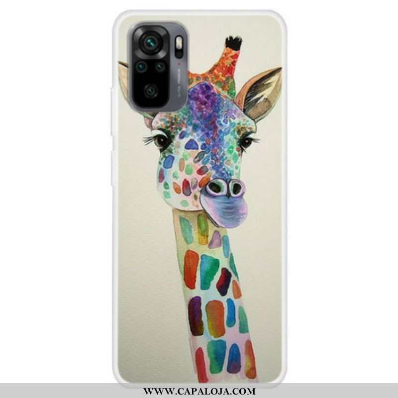 Capa Para Xiaomi Redmi Note 10 / 10S Girafa Colorida