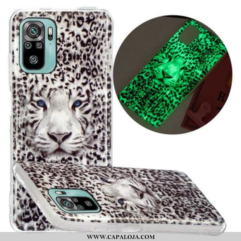 Capa Para Xiaomi Redmi Note 10 / 10S Leopardo Fluorescente