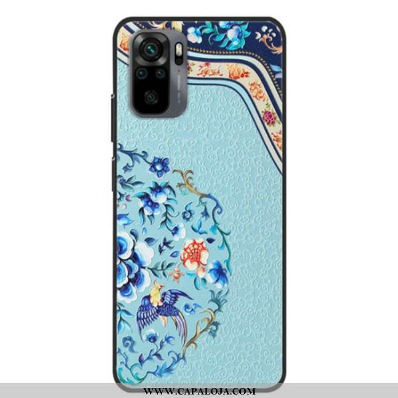 Capa Para Xiaomi Redmi Note 10 / 10S Pássaro E Flor