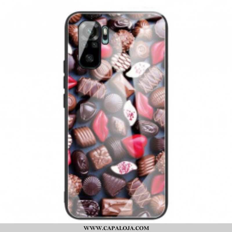 Capa Para Xiaomi Redmi Note 10 / 10S Vidro Temperado Chocolate