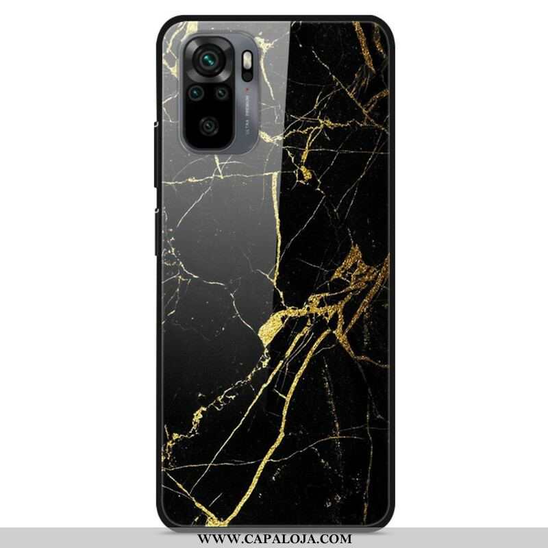 Capa Para Xiaomi Redmi Note 10 / 10S Vidro Temperado Mármore Supremo