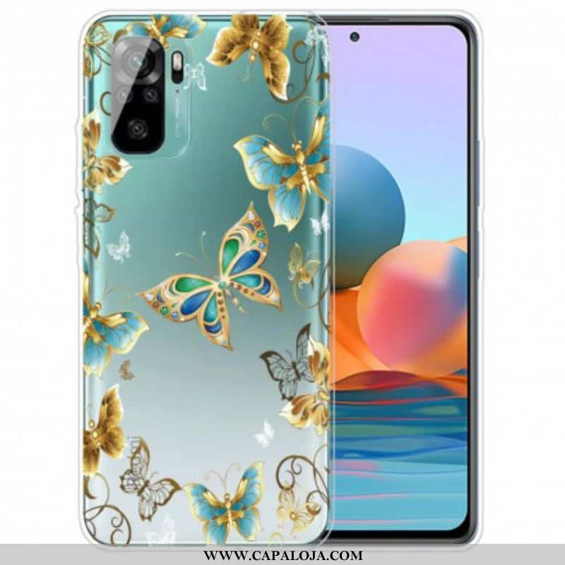 Capa Para Xiaomi Redmi Note 10 / 10S Vôo De Borboletas