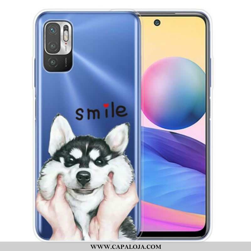 Capa Para Xiaomi Redmi Note 10 5G Cachorro Sorridente