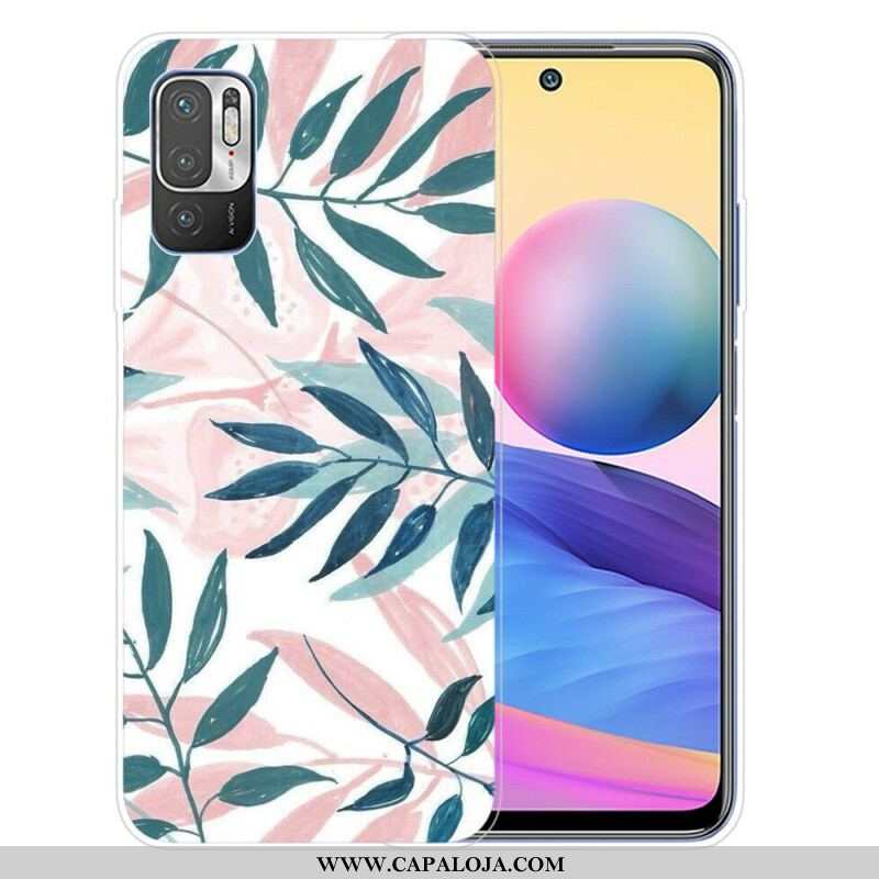 Capa Para Xiaomi Redmi Note 10 5G Folhas