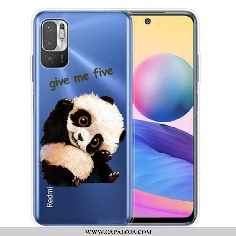 Capa Para Xiaomi Redmi Note 10 5G Panda Me Dê Cinco