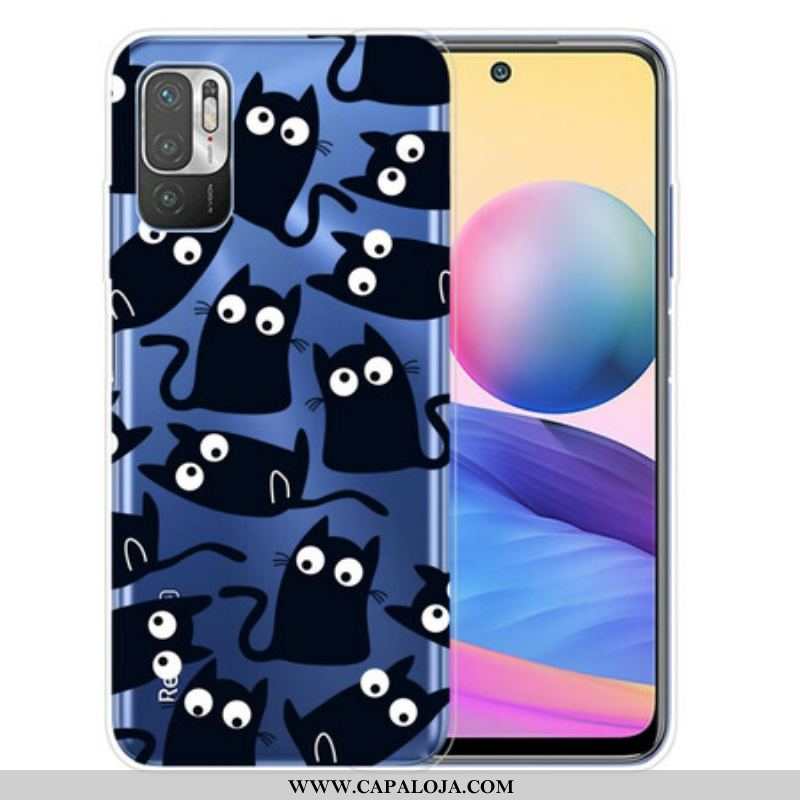 Capa Para Xiaomi Redmi Note 10 5G Ratos Pretos