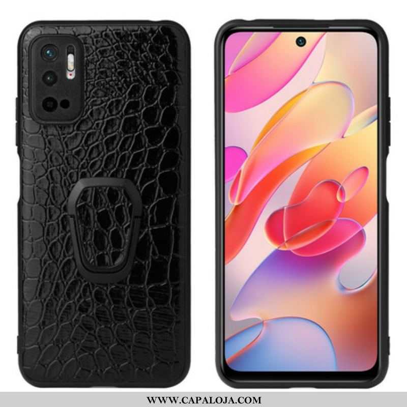 Capa Para Xiaomi Redmi Note 10 5G Suporte Para Anel De Crocodilo