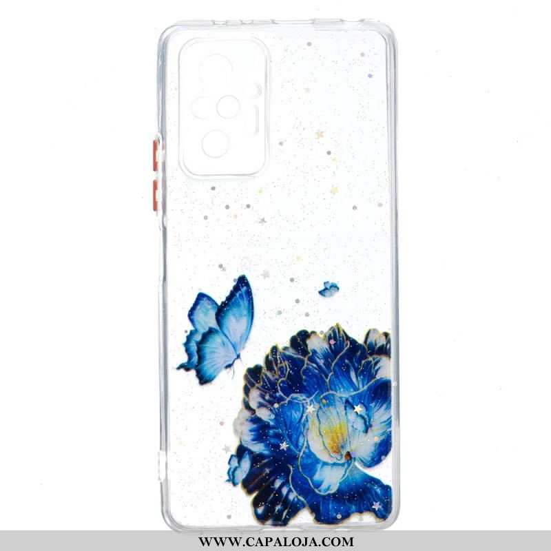 Capa Para Xiaomi Redmi Note 10 Pro Híbrido De Borboleta Floral