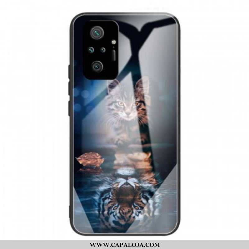 Capa Para Xiaomi Redmi Note 10 Pro Meu Vidro Temperado Tigre